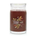 Yankee Candle Autumn Wreath Scented, Signature 20oz Large Jar 2-Wick Candle, Over 60 Hours of Burn Time