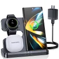 ZUBARR Wireless Charging Station for Samsung 3 in 1