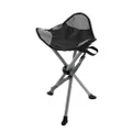 TravelChair Slacker Chair Folding Tripod Camp Stool, Black
