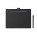 Wacom CTL-6100/K1 Pen Tablet Wacom Intuos Medium with Basic Drawing Software, Black, Compatible with Android