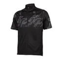 Endura Men's Hummvee Ray Short Sleeve Cycling Jersey II Black, Small