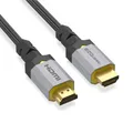 Ultra HD HIGH Speed HDMI 10K 60HZ Cable, 2.2 Meter, Nylon Braided, Brushed Anodized Aluminum Connector HOUSING