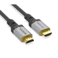 Ultra HD HIGH Speed HDMI 10K 60HZ Cable, 2.2 Meter, Nylon Braided, Brushed Anodized Aluminum Connector HOUSING