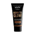 NYX PROFESSIONAL MAKEUP Born To Glow Naturally Radiant Foundation, Medium Coverage - Cappuccino
