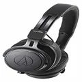 Audio Technica ATH-M60X On-Ear Closed-Back Dynamic Professional Studio Monitoring Headphones, Black