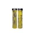 All Mountain Style AMS Berm Grips - Lock-on tapered diameter, comfortable grips, Yellow Camo