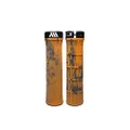 All Mountain Style AMS Berm Grips - Lock-on tapered diameter, comfortable grips, Orange Camo
