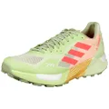 Adidas LEV73 Men's Terrex Agravic Ultra Trail Running Shoes, All Moss Strike/Turbo/Footwear White (H03180), 7.5 US