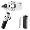 Zhiyun Smooth 5S Phone Gimbal, 3-Axis 360° Rotation Smartphone Stabilizer with Built-in and Magnetic Fill Light, AI Face Tracking for iPhone and Android, White