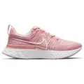 Nike Womens React Infinity Run Flyknit 2 Running Trainers CT2423 Sneakers Shoes (uk 4 us 6.5 eu 37.5, pink glaze white pink foam 600)
