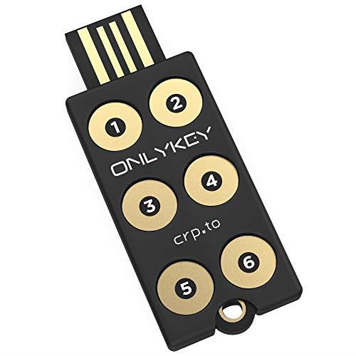 OnlyKey with Stealth Black Case - Hardware Password Manager, 2 Factor, Secure Communication (U2F, YubiKey OTP, Google auth, SSH, PGP/GPG) Make Password Hackers Obsolete.