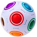 CuberSpeed Rainbow Ball Magic Cube Fidget Toy Puzzle Magic Rainbow Ball Puzzle Fun Fidget