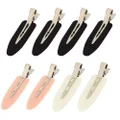 8Pcs No Bend No Crease Hair Clips- Styling Duck Bill Clips Alligator Hair Barrettes for Styling Sectioning for Salon Hairstyle Hairdressing Bangs Waves Woman Girl Makeup Application