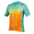 Endura Men's Pro SL Lite Short Sleeve Cycling Jersey - Lightweight Men's Road Bike Top Aqua, X-Large
