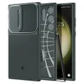 Spigen Compatible for Galaxy S23 Ultra Case Optik Armor - Abyss Green