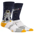Sock It to Me, One Giant Leap, Men's Crew Socks, Outer Space, Astronaut Socks