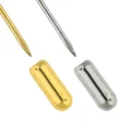 PinMart 25 Pack Tie Pin Backing Lapel Stick Pin End Cap - Gold
