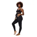 Motherhood Maternity Women's Maternity Essential Stretch Full Length Secret Fit Belly Leggings, black, Extra Large
