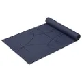 Gaiam Yoga Mat - Alignment Print Premium 6mm Thick Non Slip Exercise & Fitness Mat for All Types of Yoga, Pilates & Floor Workouts (68" x 24" x 6mm Thick), Ink