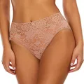Hanky Panky Women's Daily Lace French Brief, Taupe, Small