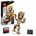 LEGO Marvel I am Groot 76217 Building Kit; Collectible Baby Groot Model for Play and Display; Gift for Kids Aged 10+ (476 Pieces)