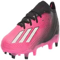adidas Unisex-Adult X Speedportal.2 Firm Ground Soccer Shoe, Team Shock Pink/Zero Metallic/Black, 6 Women/5 Men