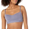 Calvin Klein Women's Perfectly Fit Flex Lightly Lined Wirefree Bralette, Lilac Bud, Large
