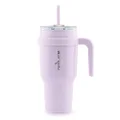 REDUCE 40 oz Tumbler with Handle - Vacuum Insulated Stainless Steel Mug Sip-It-Your-Way Lid and Straw Keeps Drinks Cold up to 34 Hours Sweat Proof, Dishwasher Safe, BPA Free OG Lilac Bud (13278-FF)