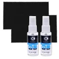 CamKix Lens and Screen Cleaning Kit - 2X Cleaning Spray, 2X Microfiber Cloth - Perfect to Clean The Lens of Your DSLR Camera - Also Great for Your Smartphone, Tablet, Notebook, etc.