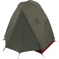 MSR 37032 Outdoor Camping Lightweight Backpacking Tent with Ground Sheet (Footprint) Elixir 2 (For 2 People) Green