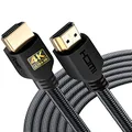 PowerBear 4K HDMI Cable 20 ft | Braided Nylon & Gold Connectors