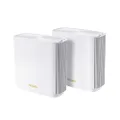 ASUS ZenWiFi XT9 AX7800 Tri-Band WiFi6 Mesh WiFiSystem (2Pack), 802.11ax, up to 5700 sq ft & 6+ Rooms, AiMesh, Lifetime Free Internet Security, Parental Controls, 2.5G WAN Port, UNII 4, White