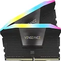 CORSAIR VENGEANCE RGB DDR5 RAM 32GB (2x16GB) 6200MHz CL36 Intel XMP iCUE Compatible Computer Memory - Black (CMH32GX5M2E6200C36)