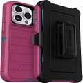 Otterbox Defender Series Screenless Edition Case for iPhone 14 Pro Max (Only) - Holster Clip Included - Microbial Defense Protection - Non-Retail Packaging - Canyon Sun (Pink)