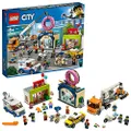 LEGO City Donut Shop Opening 60233 Store Opening Build and Play with Toy Taxi, Van and Truck with Crane, Easy Build with Minifigures for Boys and Girls, New 2019 (790 Pieces)