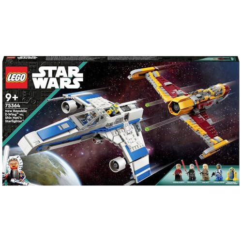 LEGO Star Wars: Ahsoka New Republic E-Wing vs. Shin Hati’s Starfighter 75364 Building Toy Set; Gift for Ages 9+ (1,056 Pieces)