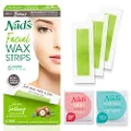 Nad's Facial Wax Strips, Fragrance free, 24 Count (Pack of 2)