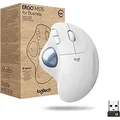 Logitech ERGO M575 Wireless Trackball Mouse for Business - Ergonomic Design, Secured Logi Bolt Technology, Bluetooth, Globally Certified, Windows/Mac/Chrome/Linux - White