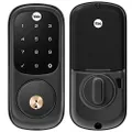 Yale Assure Lock with Z-Wave - Smart Touchscreen Deadbolt - Works with Ring Alarm, Samsung SmartThings, Wink and More (Hub required, sold separately) - Black Suede