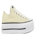 Converse Women's Chuck Taylor All Star Lift Platform Denim Fashion Sneakers, Yellow/White/Low, 8.5