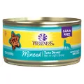 Wellness Complete Health Natural Grain Free Wet Canned Cat Food, Minced Tuna Entree, 5.5-Ounce Can (Pack of 24)