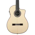 Cordoba GK Pro Negra Cutaway Flamenco, All Solid Woods, Acoustic-Electric Nylon String Guitar, Luthier Series, with Humidified Hardshell Case