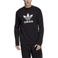 adidas Originals Men's Trefoil Crew Sweatshirt - black - Large