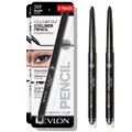 Revlon ColorStay Pencil Eyeliner with Built-in Sharpener, Waterproof, Smudgeproof, Longwearing Eye Makeup with Ultra-Fine Tip, 201 Black, 2 Pack