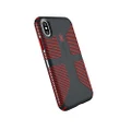 Speck Products CandyShell Grip Cell Phone Case for iPhone XS/iPhone X - Charcoal Grey/Dark Poppy Red