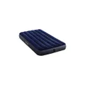 INTEX 64757E Dura-Beam Standard Downy Air Mattress: Fiber-Tech – Twin Size – 10in Bed Height – 300lb Weight Capacity – Pump Sold Separately Blue