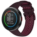 Polar Pacer Pro Advanced Ultra-Light GPS Fitness Tracker Smartwatch for Runners with Training Program & Recovery Tools; S-L, for Men or Women, Maroon-Plum