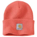 Carhartt Men's Knit Cuffed Beanie, Electric Coral, One Size