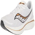 Saucony Endorphin Speed 3 Men's Running Shoe, white gold, 8 US