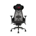 Asus ROG Destrier Ergo Gaming Chair, Futuristic Cyborg Aesthetic, Versatile Seat Adjustments, Mobile Arm Support Mode, Acoustic Panel, Aluminum Frame, Breathable Mesh and Comfortable PU Foam, Black
